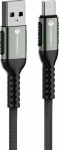 Kabel USB ForCell FORCELL F-ENERGY C256 kabel USB A do Typ C QC3.0 3A 66W Cafule 1.2 m czarny