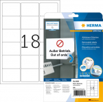 HERMA labels A4 wei&szlig; 63.5x46.6 mm removable paper 450 St