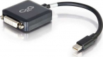 C2G 20cm Mini DisplayPort to DVI Adapter - Thunderbolt to Single Link DVI-D Converter M/F - Black - DisplayPort-Kabel - Mini DisplayPort (M)