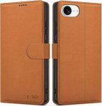 Tech Protect Wallet iPhone 16E saddle brown