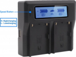 Baxxtar Pro Charger LCD Dual for LP-E6