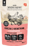 wiejska zagroda Karma wet for cats Chicken with shrimp and valerian (adult) 100g
