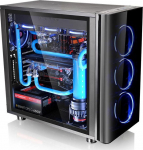 Thermaltake View 31 Tempered Glass Black - Midi Tower | czarna | no power supply | USB 3.0 x2, USB 2.0 x2, HD Audio x1 | 497 x 250 x 511 mm | 2x 140mm | z oknem