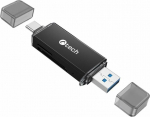 C-TECH čtečka karet UCR-02-AL, USB 3.0 TYPE A/ TYPE C, SD/micro SD