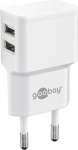 Wentronic Dual USB charger 2.4 A (12W) white