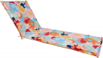 Deck chair pad NORDIC FLOWER 55x190x5cm