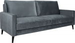 Sofa bed ANNA with storage box, grey velvet