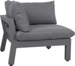 Modular sofa FLUFFY corner section, grey