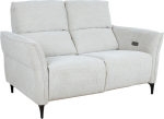 Recliner sofa MIAMI 2-seater with electric mechanism, light beige