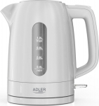 Adler Kettle | AD 1380w | Electric | 2200 W | 1 L | Polypropylene | 360&deg; rotational base | White