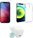 eSTUFF Kit for iPhone 17. Charger, Cover, Glass. Brown Box