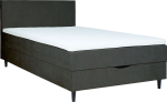 Continental bed LAARA 140x200cm, dark grey