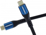 PremiumCord USB-C kabel ( USB 3.2 GEN 2x2, 5A, 100W, 20Gbit/s ) 1m, bavlněn&yacute; oplet