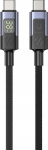 Unitek przew&oacute;d USB-C PD 60W 480Mbps z display 3m z black braid - Unitek Wire USB-C PD 60W 480Mbps z display 3m z black braid