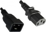 MicroConnect PowerCord C13-C20 10A 2m Black, IEC 60320-C13 to C20, Black