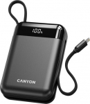 Canyon OnPower 204 20000 mah with cable USB-C i Lightning czarny