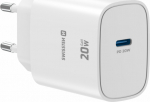 Swissten Edge Travel Charger USB-C GaN 20W White