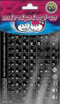 Minipicto klaviatuurikleebis EST/RUS KB-UNI-EE02-BLK-ORAN, must/valge/oranž