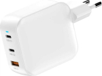 FoneKit GaN PD 100 W Quick Charger, 2 &times; USB-C + USB-A, white