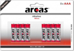 Arcas Alkaline 1.5V LR03/AAA, 8(4+4) pack