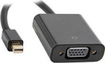 Mercodan Mini DP - VGA adapter black, Mini Displayport male: VGA