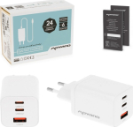 Movano Loader GaN 65W 2x USB-C PD + USB-A (White)