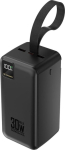 Wozinsky W8-B 50000 mAh z flashlight 30W czarny