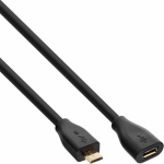 Cable USB InLine 1.5 m Czarny (32715P)