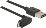 DELOCK USB Kabel A -> Micro-B St/St 3.00m 90&deg;gew. Eas
