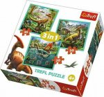 Trefl Puzzle 3w1 - The extraordinary world of dinosaurs (GXP-645298)
