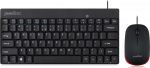 Perixx PERIDUO-212 - Kabelgebunden - USB - membrane Key Switch - QWERTZ - Schwarz - Rot - Mouse included