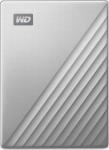 Western Digital WD My Passport Ultra WDBC3C0010BSL - Hard disk - encrypted - 1 TB - extern (portable) - USB 3.0 (USB-C Contact) - 256 bit AES - silver