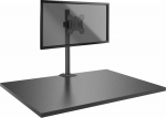 Lindy Single Display Short Bracket with Pole and Desk Clamp