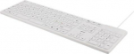 Deltaco TB-505 - keyboard, white