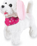 Jamara Plush dog Trixi RC Wei&szlig;/Rosa 27MHz