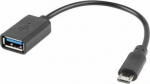 Adapter USB Lanberg USB-A - MicroUSB Czarny (AD-OTG-UM-01)