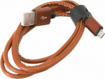 Cable USB Platinet USB-A - microUSB 1 m Brown (PUCL1BR)