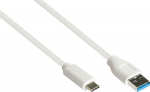 Alcasa Good Connections USB 3.2 Gen.2 Kabel A-USB-C wei&szlig; 1m