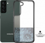 Kaitse&uuml;mbris HardCase, Samsung Galaxy S22+ 5G, l&auml;bipaistev musta &auml;&auml;rega, PanzerGlass