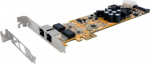 Exsys EX-6072POE-2 - Eingebaut - Kabelgebunden - PCI Express - Ethernet - 1000 Mbit/s - Silber - Gelb