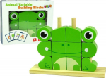 Lean Sport Creative Spatial Wooden Blocks Frog Puzzle 3D