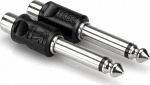 Hosa Technology Adapter AV Hosa - Adapter nest RCA - wtyk TS 6.35 [2 szt.]