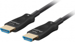 Lanberg kabel HDMI v2.1 M/M 80m 8K 30Hz optical black AOC - Lanberg kabel HDMI v2.1 M/M 80m 8K 30Hz optical black AOC