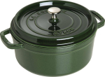 Staub La Cocotte 28cm round, Basil, Cast Iron
