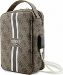Guess Guess 4G Printed Stripes Travel Universal Bag - Organizer for accessories (Brown)
