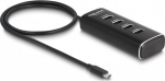 DELOCK 4 Port USB 10 Gbps Hub with USB Type-C Anschluss 60cm