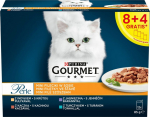 PUI PURINA Gourmet Perle Duck, turkey, lamb, tuna - wet cat food - 12x85 g