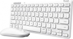 Trust Lyra wireless keyboard & Wireless mouse for multiple devices, Kabellos, RF Wireless + Bluetooth, scissor switch, QWERTZ, Wei&szlig;, Mouse included