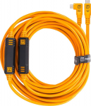 Tether Tools TetherPro USB-C auf USB-C rechter Winkel orange 9.4m