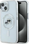 Karl Lagerfeld IML K&CH Heads Metal Frame MagSafe Case for iPhone 15